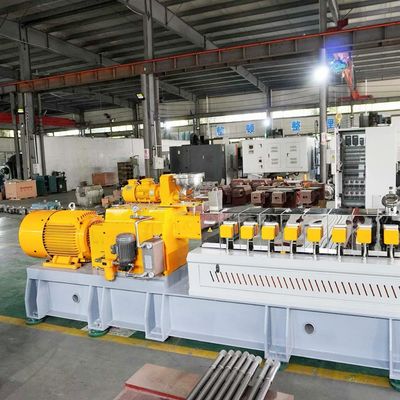 Co Rotating Twin Screw Mixing Extruding Pelletizing Line