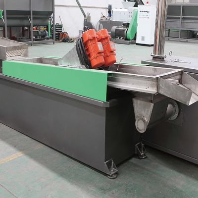 Two Stage Plastic Extruder For Recycling Waste EPS Scraps